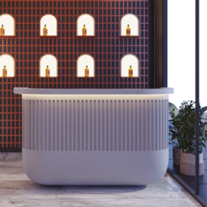 Dazzle Curve Front Desk
